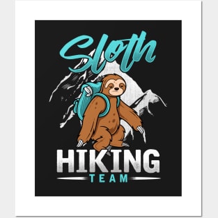 Sloth Hiking Team Posters and Art